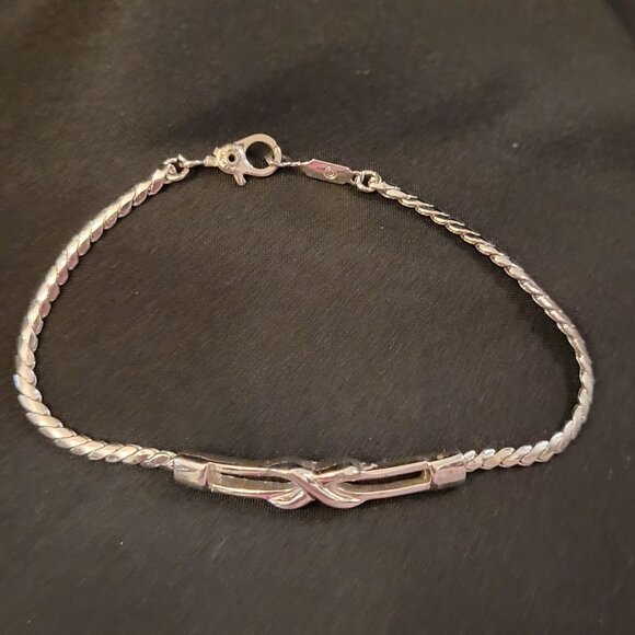 Monet Silver-Tone Twist Knot Bracelet - Picture 1 of 3